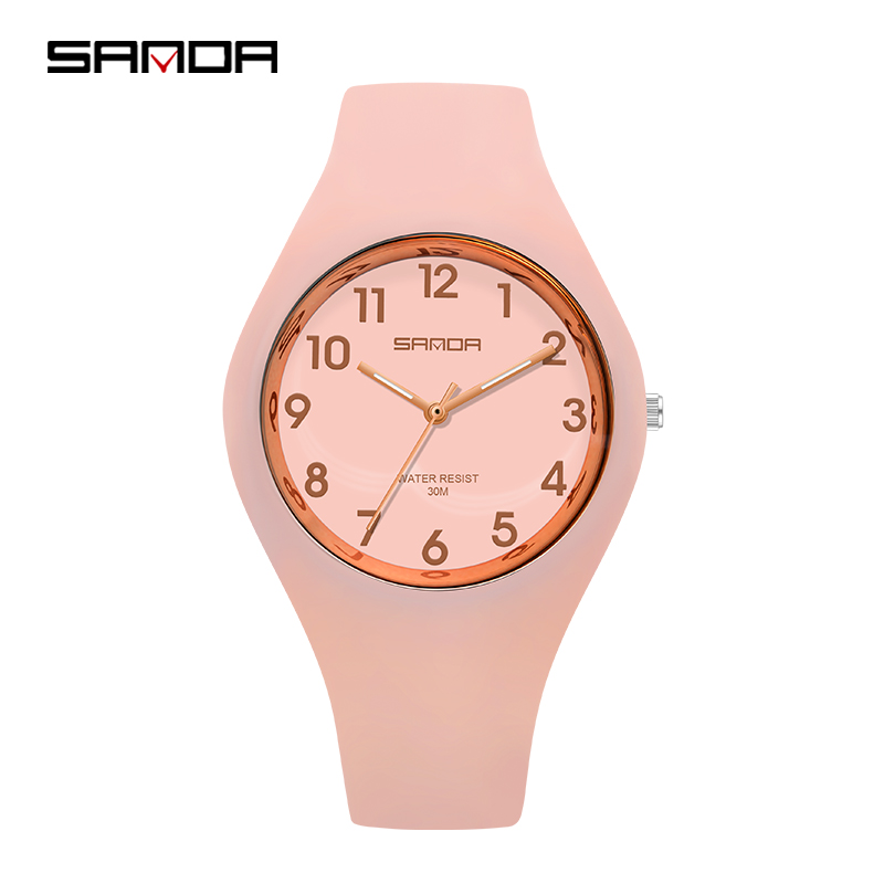 Sanda Waterproof Women Watch Sports Watch Multifunction Outdoor Women