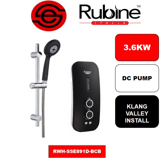 (KLANG VALLEY INSTALLATION)RUBINE DC Inverter Silent Pump Water heater ...