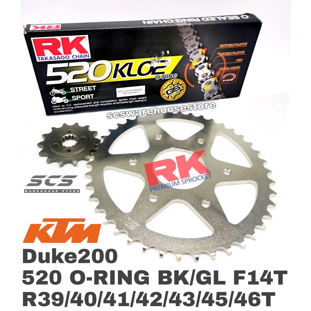 Duke 200 chain store sprocket 6 hole