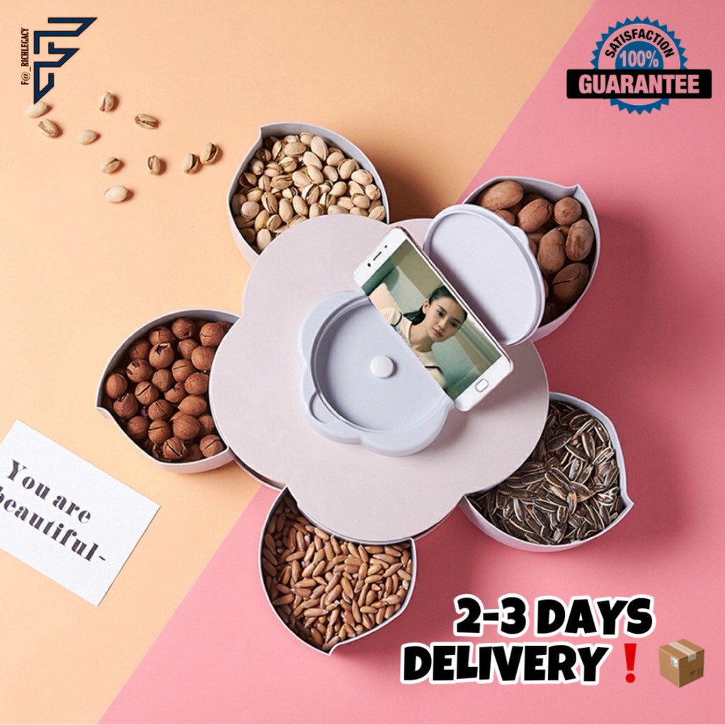 READY STOCK ROTATING SNACK BOX / BEKAS KUIH RAYA | Shopee Malaysia