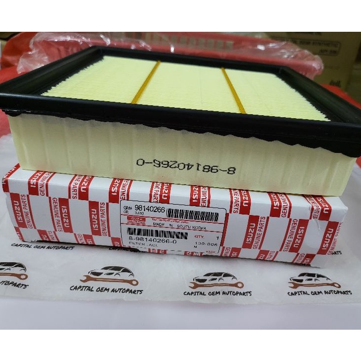 AIR FILTER ISUZU D-MAX DMAX RT50 RT85 1.9 , 2.5 , 3.0 ( 8-98140266-0 ...
