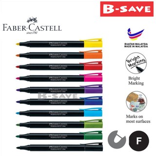 Shop Faber-Castell 4-Piece Slim White Board Marker Set Multicolour