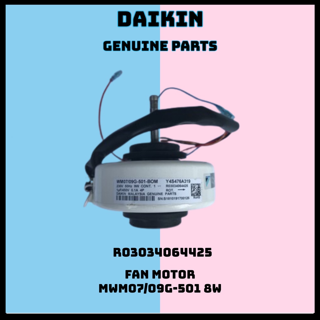 Daikin Blower Motor Indoor Fan Motor 1.0HP1.5HP G Series R03034064425