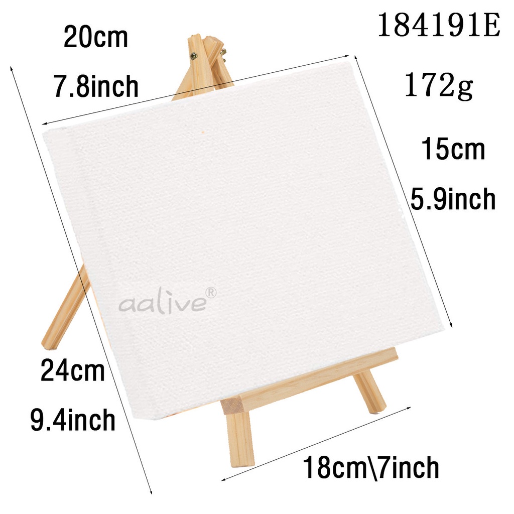 10x10cm/15x20cm Mini Stretched Canvas with stand (Set)(Wooden Frame ...