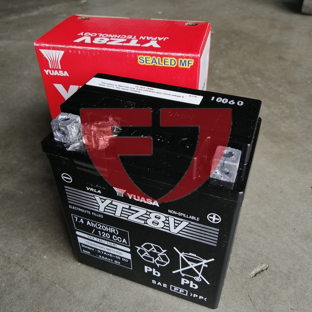 Yamaha YZF-R25 / XMAX Yuasa YTZ8V AGM Battery | Shopee Malaysia