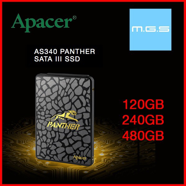 APACER SSD AS340 AS350 120GB / 240GB / 480GB 960GB SSD - A400 UV500 ...
