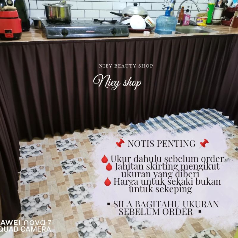 SKIRTING/ LANGSIR DAPUR, TABLE TOP, MEJA, SINKI, Shopee Malaysia