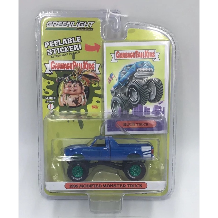 Greenlight Garbage Pail Kids 1995 Modified Monster Truck green machine ...