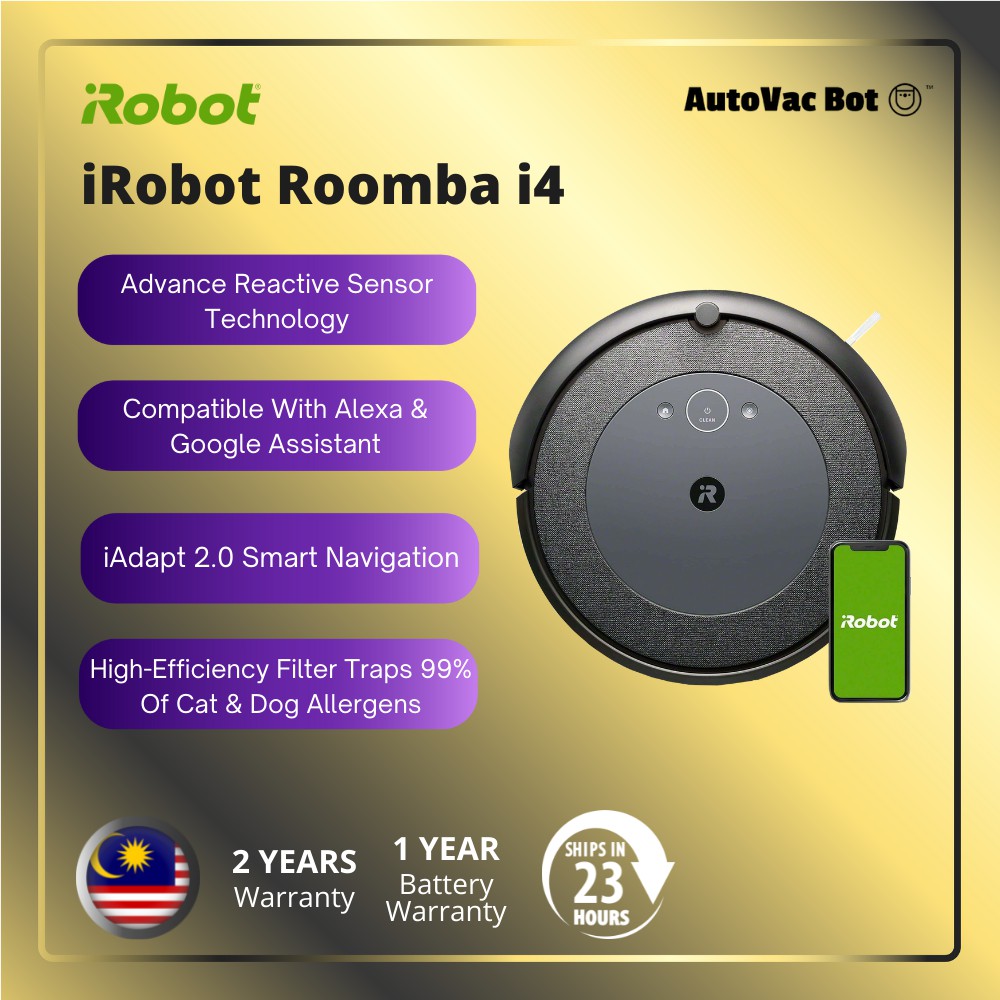 iRobot Roomba i4 Roomba i4+ Wi-Fi Connected Robot Vacuum With ...