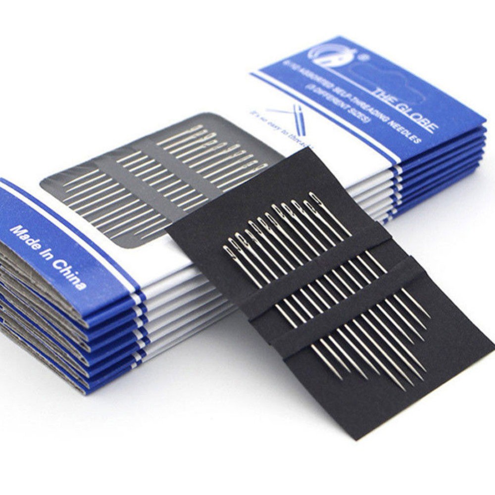 12 pcs/1 set Elderly needle-side hole blind needle Stainless Steel ...