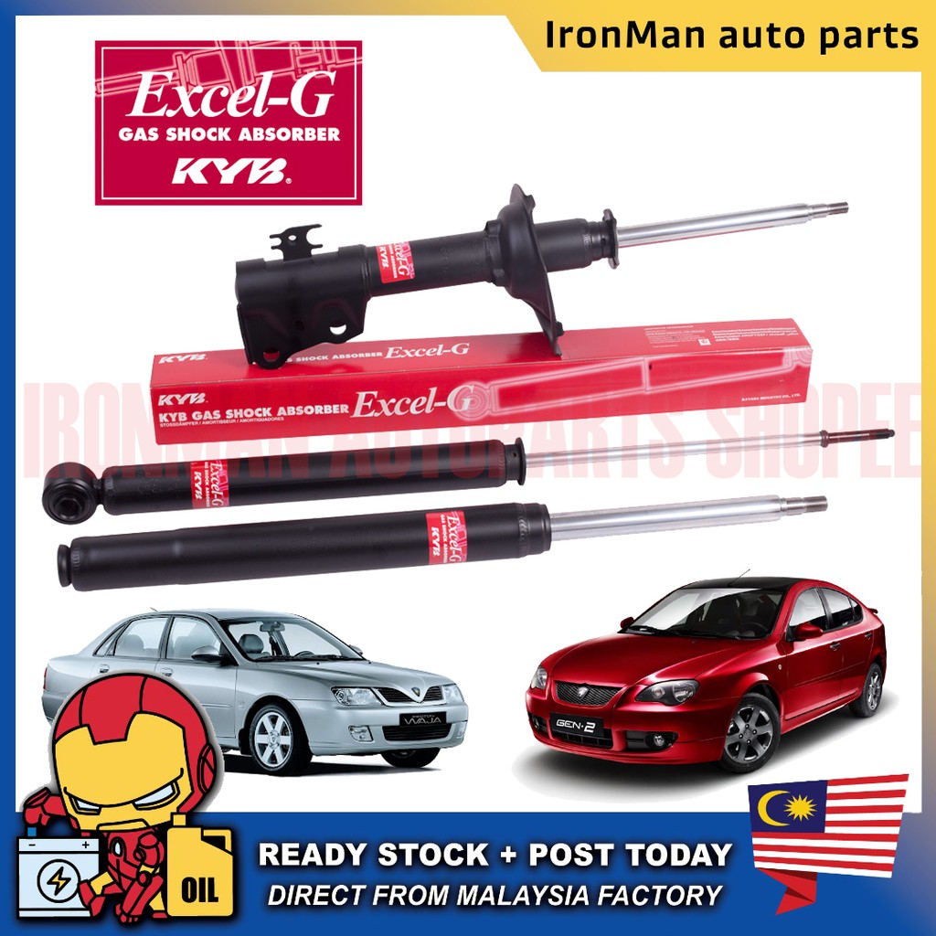 Original Kayaba Kyb Absorber Suspension Front Rear Set For Proton Waja Gen Persona Gas