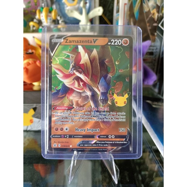 Pokémon Tcg Zamazenta V 18 25th Anniversary Shopee Malaysia