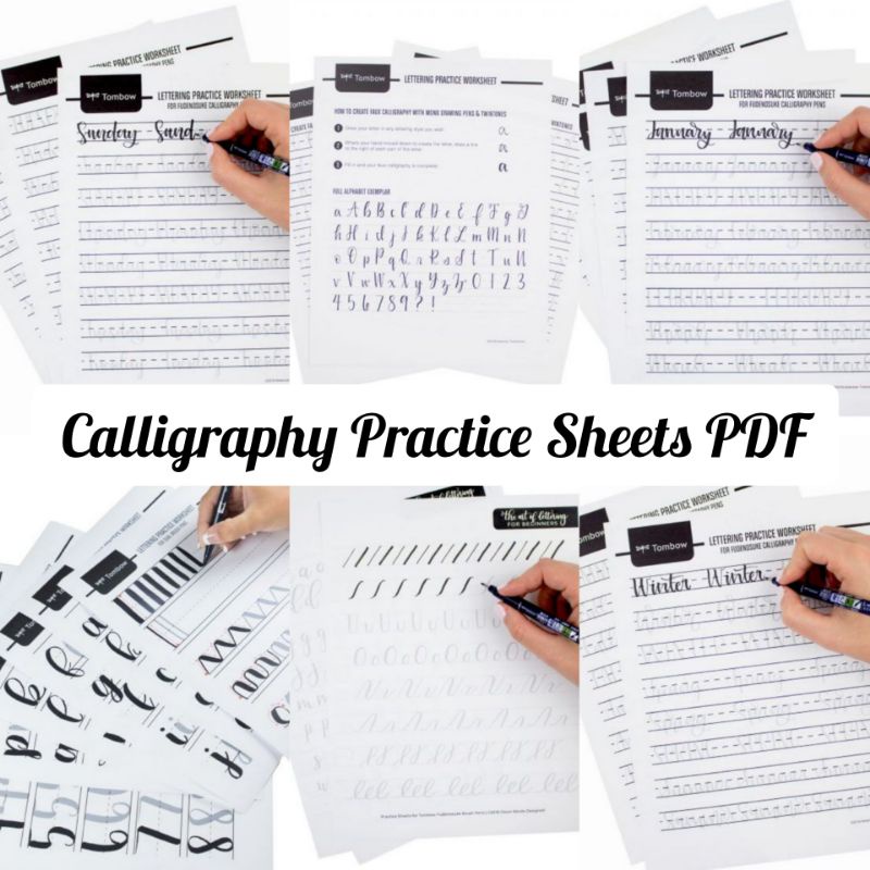 Calligraphy Practice Sheets PDF | Shopee Malaysia