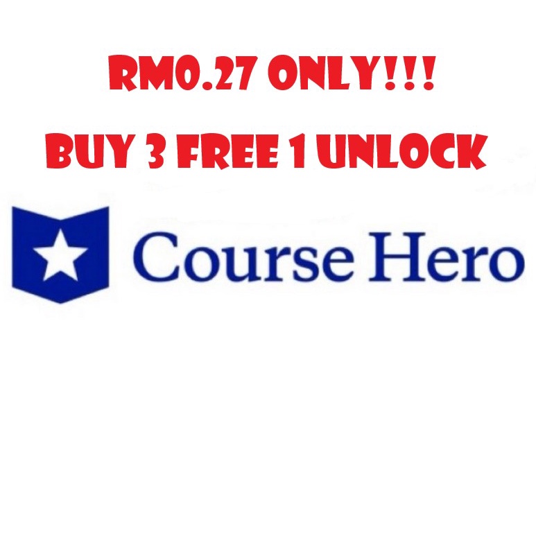 Course Hero Document Unlock Fast Response Shopee Malaysia