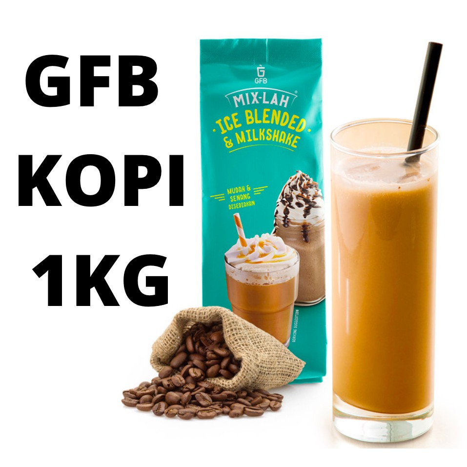 Mix Lah Gfb Serbuk Kopi Ice Blended Air Balang Big Cup Milkshake 1kg Halal Shopee Malaysia 6706