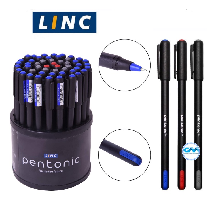 LINC Pentonic Premium Ball Point Pen 0.7mm Black/Blue/Red (Per Pcs