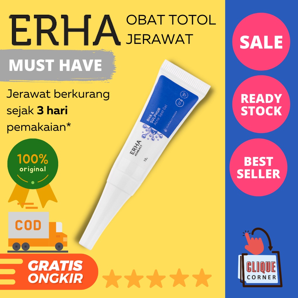 Erha Acne Spot Gel 10g Medicine For Acne Ointment And Powerful Scar