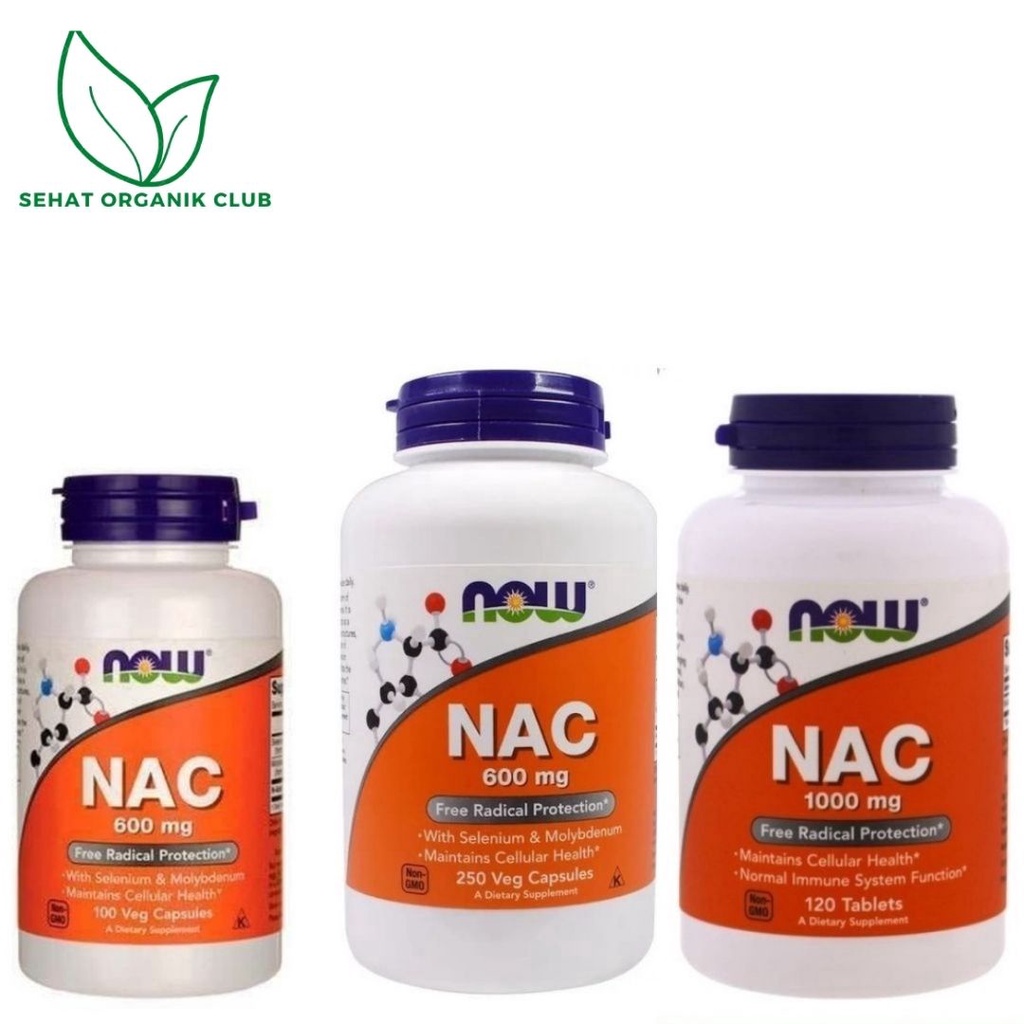 Now Foods NAC 600mg 250mg Capsules; Now Foods 600mg 100 Veg Capsules N ...