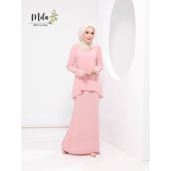 Gambar baju kurung Mila Dot Fishtail