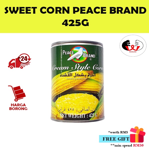 Cream Sweet Corn Peace Brand 425g / JAGUNG MANIS CREAM PEACE BRAND 425g ...