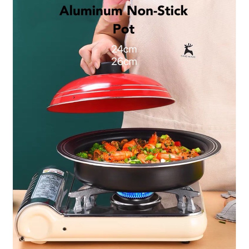 Aluminum NonStick Pot (24cm/26cm) Shopee Malaysia