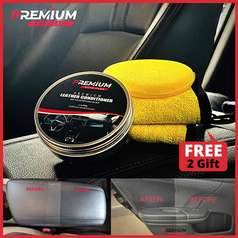 🔥HIGH QUALITY🔥 PREMIUM LEATHER CONDITIONER DASHBOARD SHINE CAR LEATHER SEAT DASHBOARD COATING