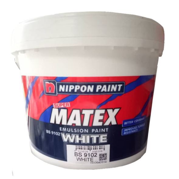 7 Liter Nippon Super Matex Emulsion Paint 9102 - White | Shopee Malaysia