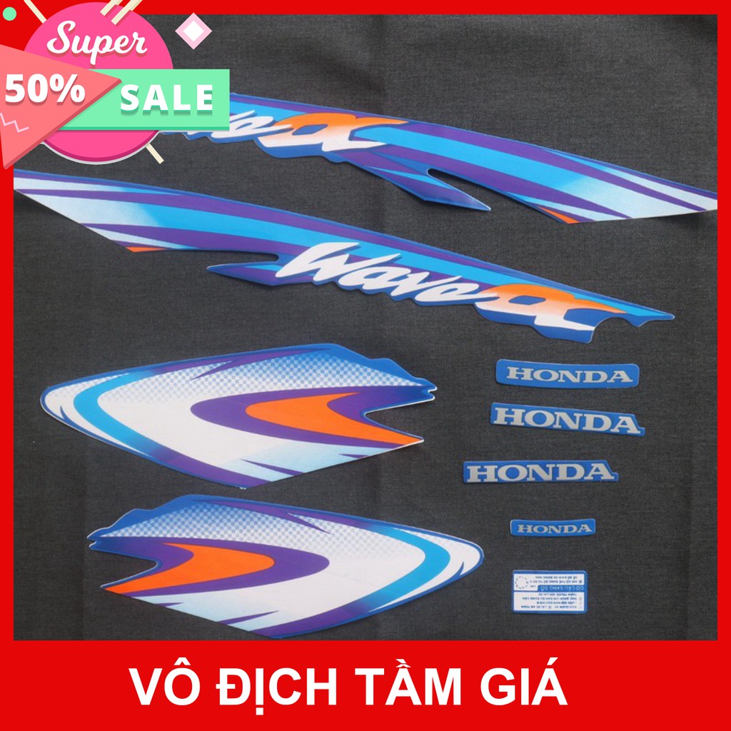 [ORIGINAL Price] WAVE ALPHA CAR STICKER SMALL MODEL 2000 PEARL BLUE ...