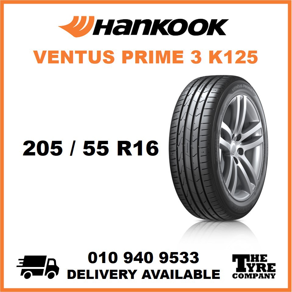 HANKOOK VENTUS PRIME 3 K125 - 205/55/16, 205/55R16 TYRE TIRE TAYAR 16 ...