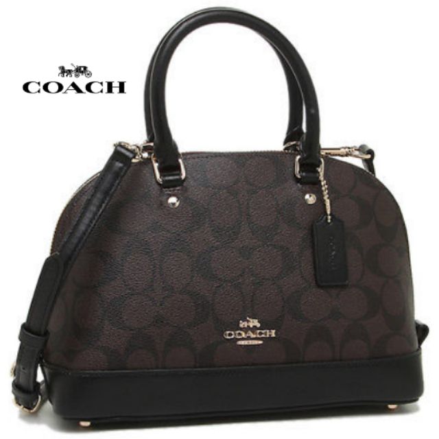 Coach Signature Mini Sierra Satchel Handbag Shopee Malaysia