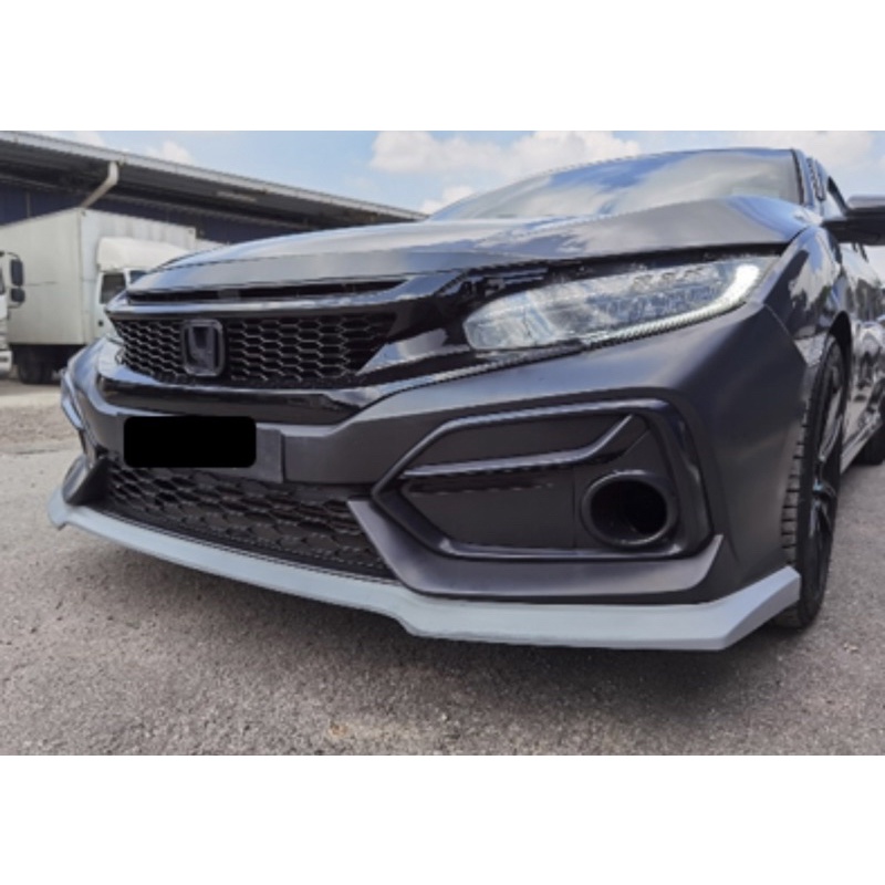 Honda Civic FC SI Front bumper diffuser lip skirt 2016 2017 2018 2019