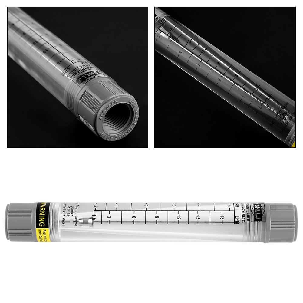 LZM15G series tube type flow meter for liquid/water male or female 1/2