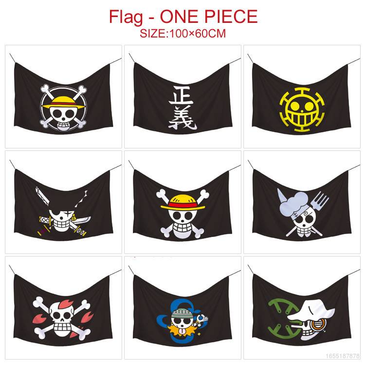 Jason ONE PIECE Flag Anime Banners Luffy Zoro Cosplay Hanging Flags ...