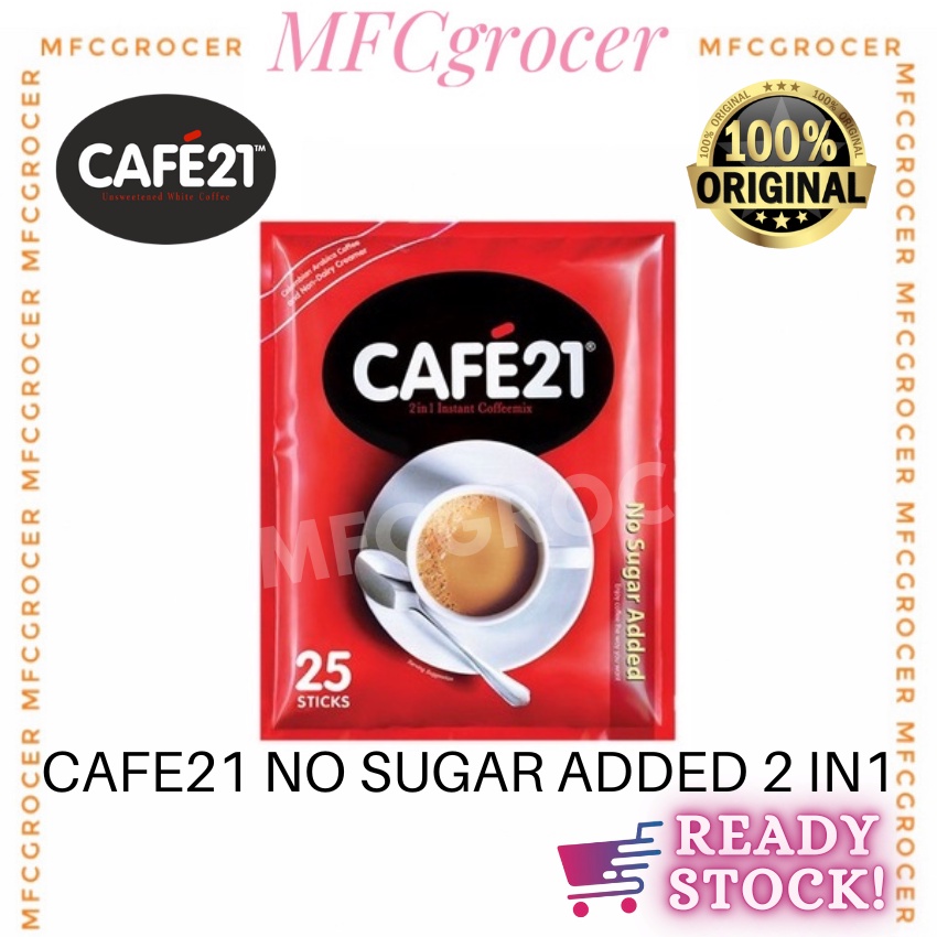 CAFE 21 Instant Coffeemix No Sugar Added 12g X 25 STICKS | Shopee Malaysia