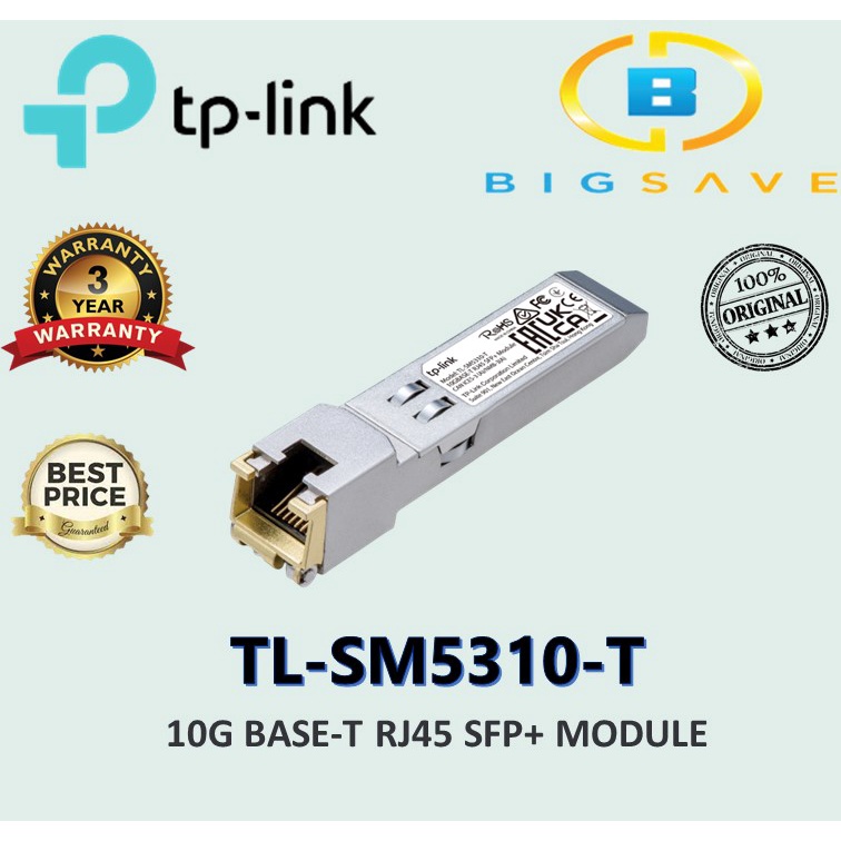 TP-LINK TL-SM5310-T 10G BASE-T RJ45 SFP+ MODULE | Shopee Malaysia