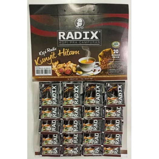 KOPI RADIX KUNYIT HITAM / RADIX ORIGINAL | Shopee Malaysia