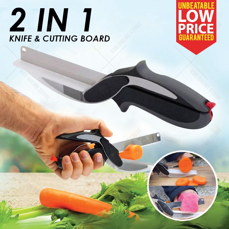 Clever Cutter Knife & Cutting Board, 2 In 1, Christmas