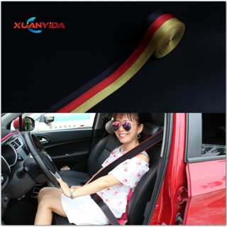 New Car Seat Belt Webbing Strap with LOGO Polyester Multi-color Safety  Belts Length 3.6m Width 4.8cm Car Accessories