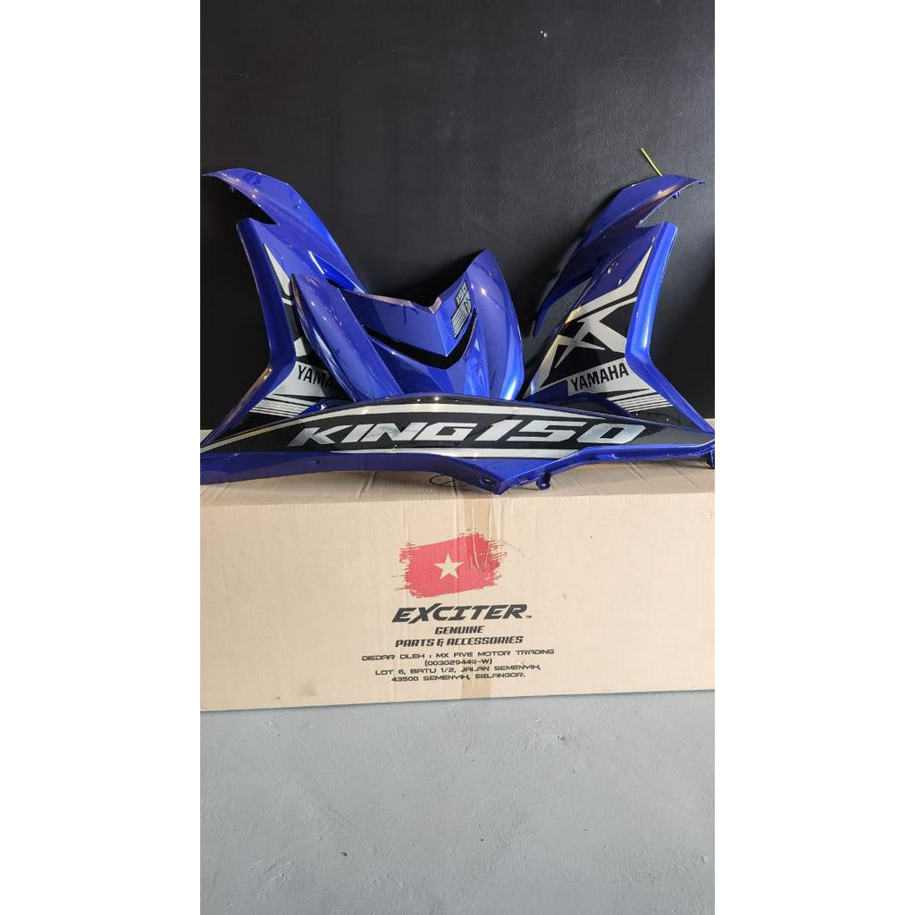 Cover Set Yamaha Y15 V2 (Blue + Chrome) | Shopee Malaysia