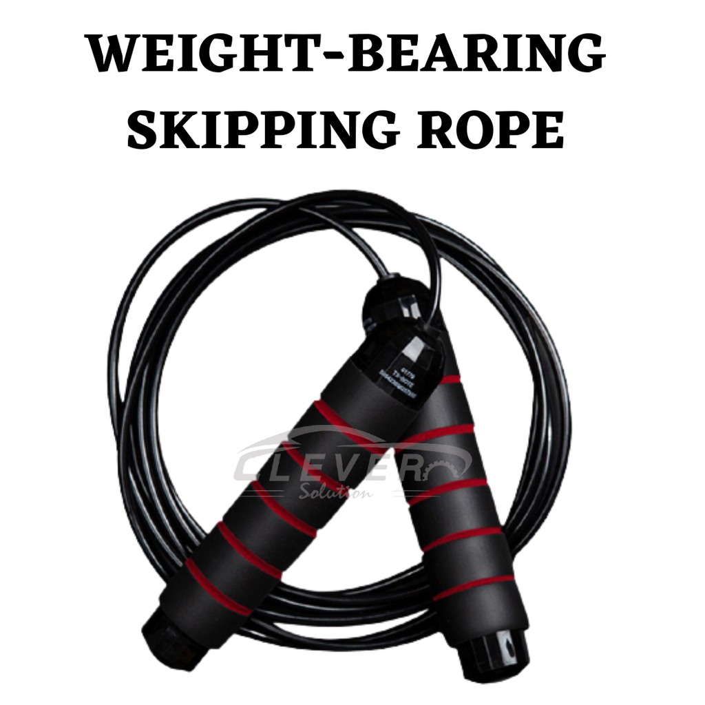Weight-Bearing Skipping Rope Steel Wire Jump Rope Rope Tangle-Free with ...