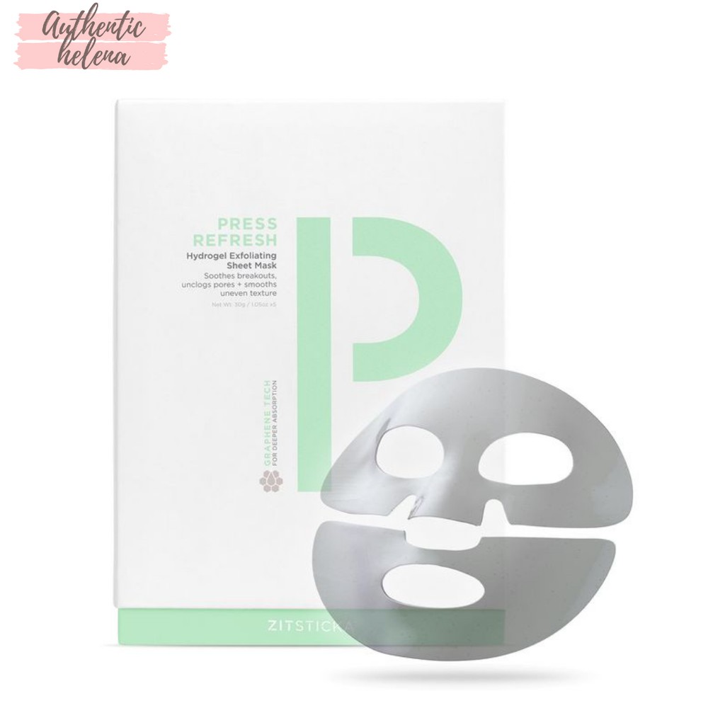 READYSTOCK ZITSTICKA Press Refresh Exfoliating HydroMask (1's