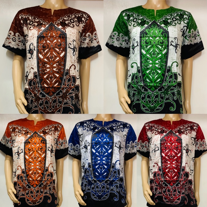 Dashiki Bohemian Batik Shirt (Unisex) | Shopee Malaysia