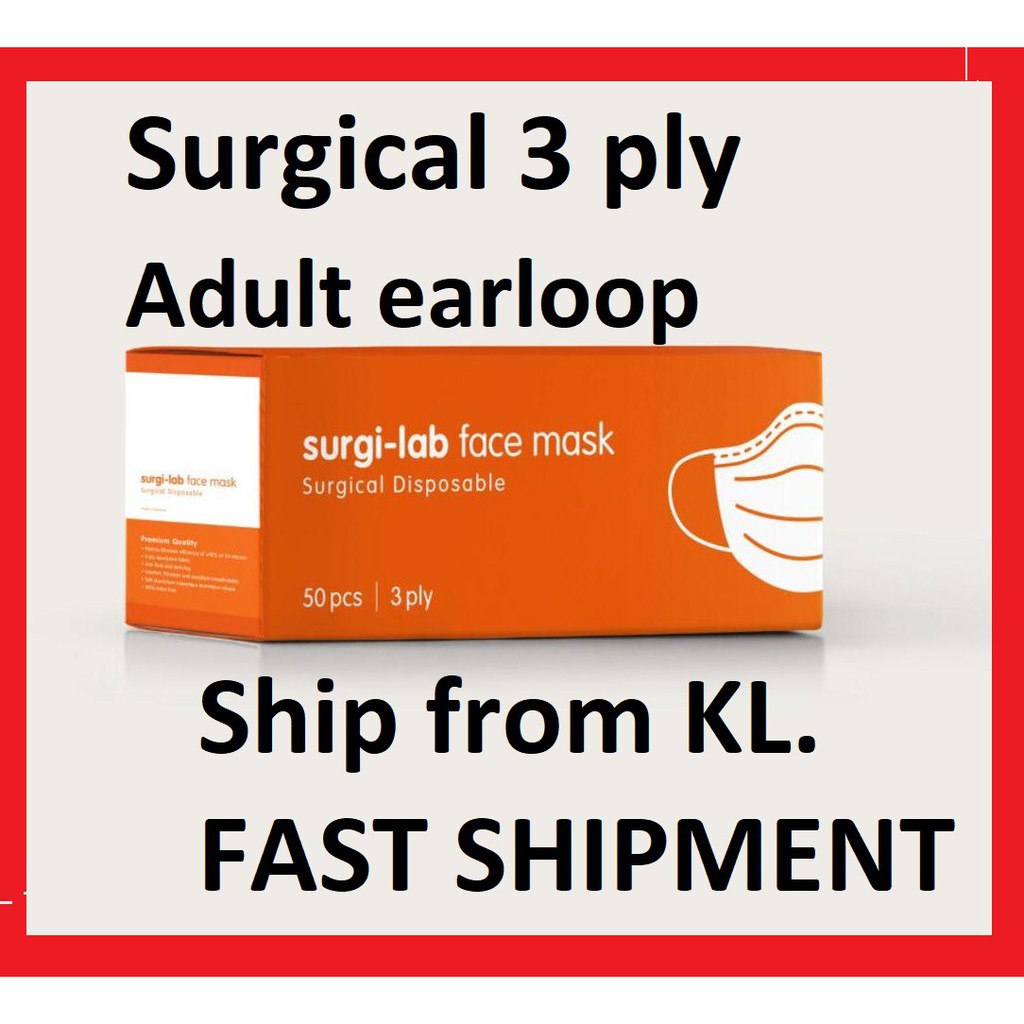 Superb quality/ Surgilab Face Mask (surgical disposable face mask 50s