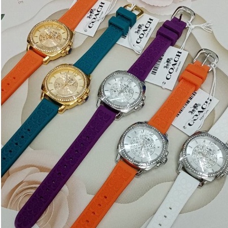 Coach best sale silicone watch