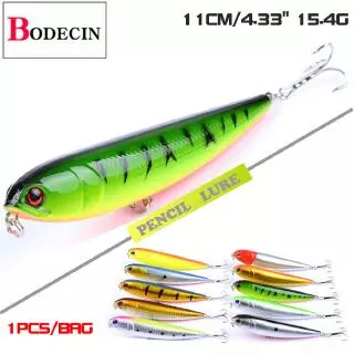 1 Pcs Top water Pencil Fishing Lures 10cm 17.5g Trolling Snake