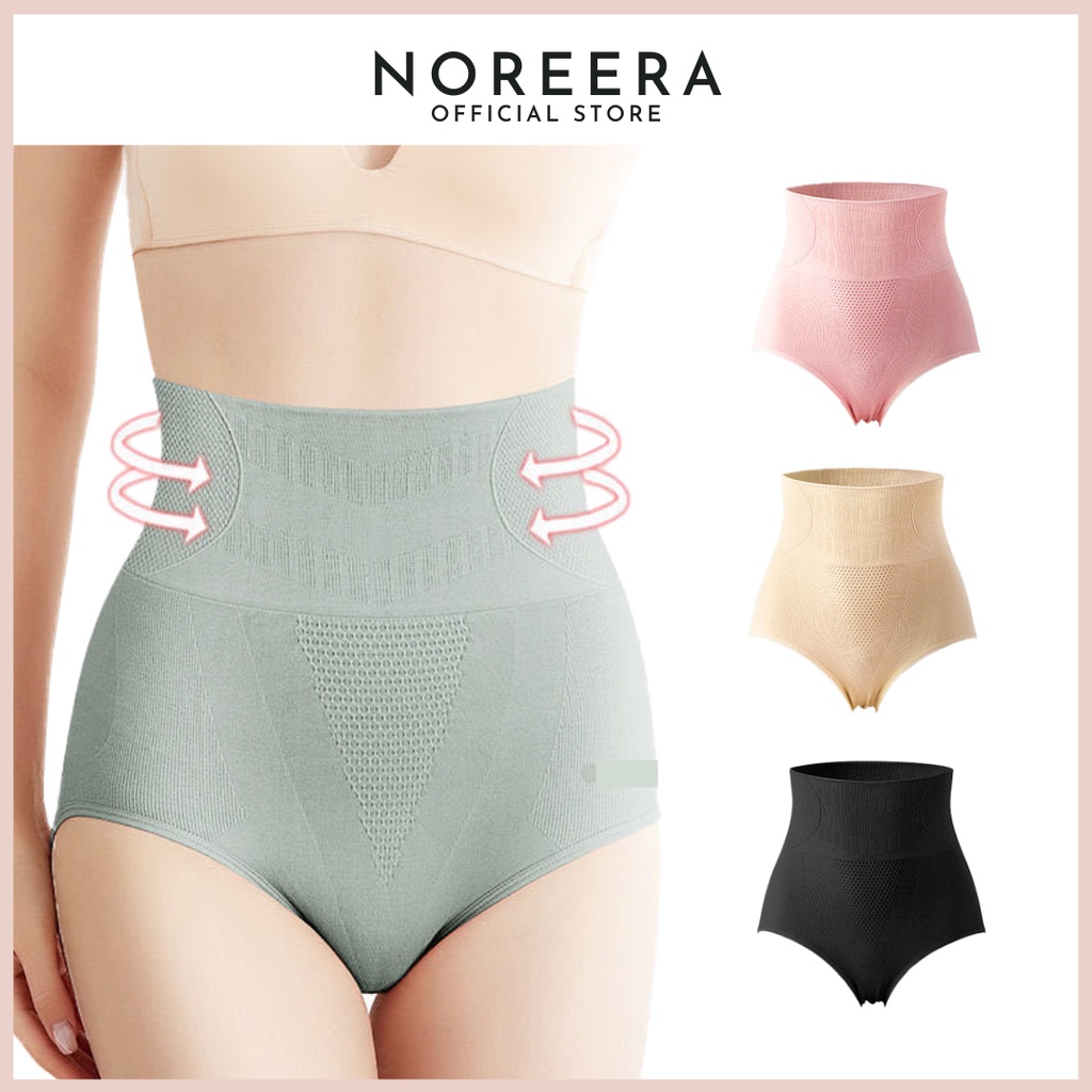 Noreera Slimming 3D Honeycomb High Waist Underwear Panties Seluar Dalam  Kurus Bengkung Shapewear Plus Size Girdle Lift