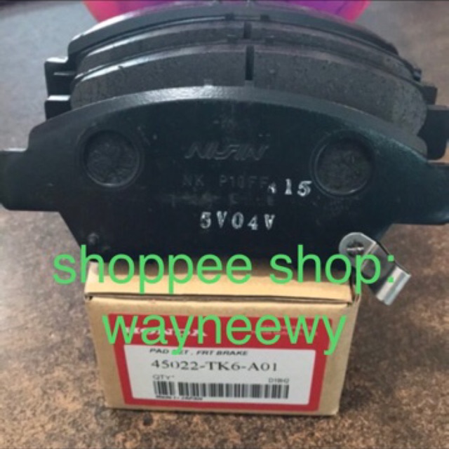 Honda City GM2 / GM6 Front Brake Pad (Nissin Kgoyo) Shopee Malaysia