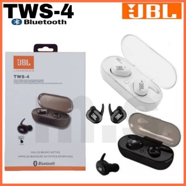 JBL TWS4 Wireless Bluetooth Earphones InEar Waterproof Ear Buds