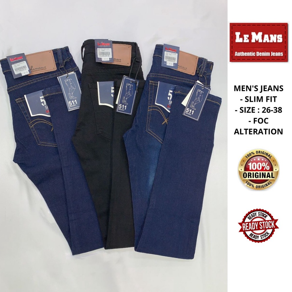 💥 BEST QUALITY 💥 LEMANS MEN'S JEANS SLIM FIT - STRECTHABLE DENIM ...