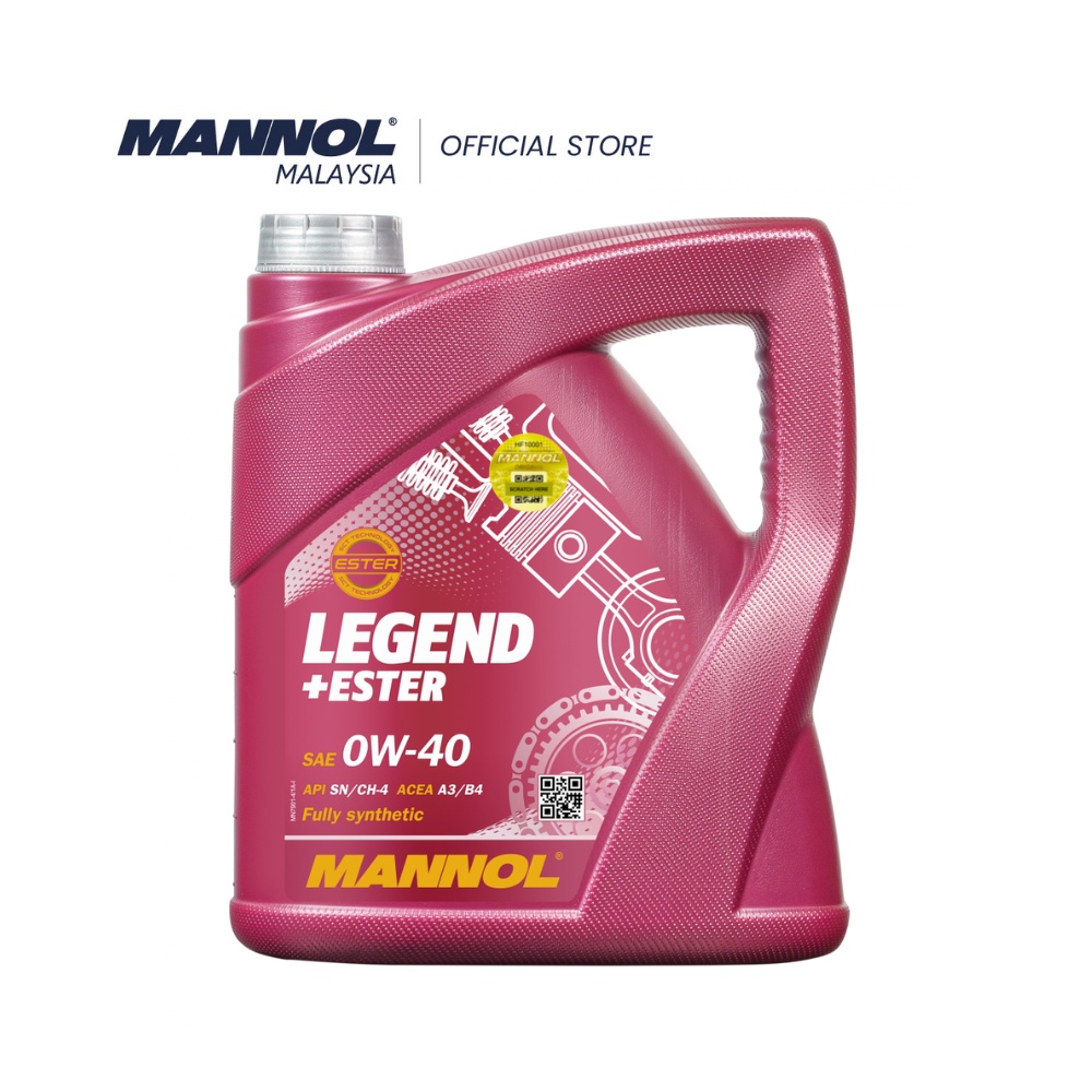 MANNOL MN7901 Legend Ester 0W40 (4L) | Shopee Malaysia